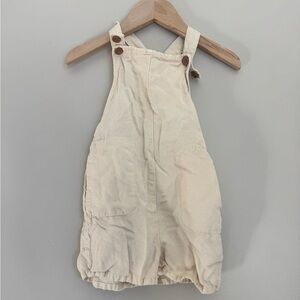 ZARA Baby Linen Romper Neutral Minimalist Cottagecore Toddler 2T Scandi